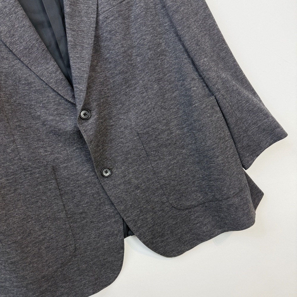 Bonobos Jet Setter Men's Charcoal Gray Knit Blazer - Two-Button Jacket - Picture 9 of 14